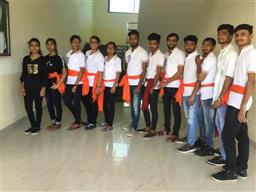 Students at NSS / cultural event on campus